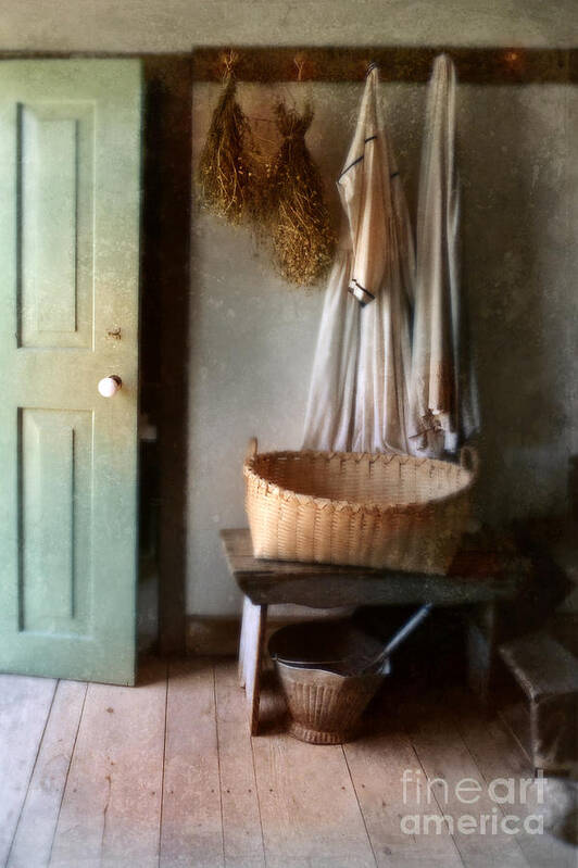 Kitchen Art Print featuring the photograph Kitchen Door in Old House by Jill Battaglia