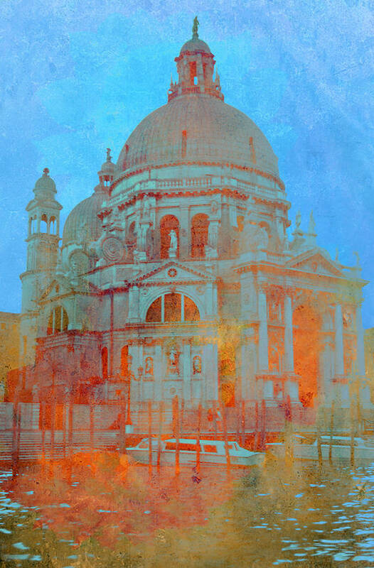 Venice; Venezia; Church; Italy; Italia; Marble; Grand Canal; Religious; Religion; Christianity Art Print featuring the photograph La Salute by Rod Jones