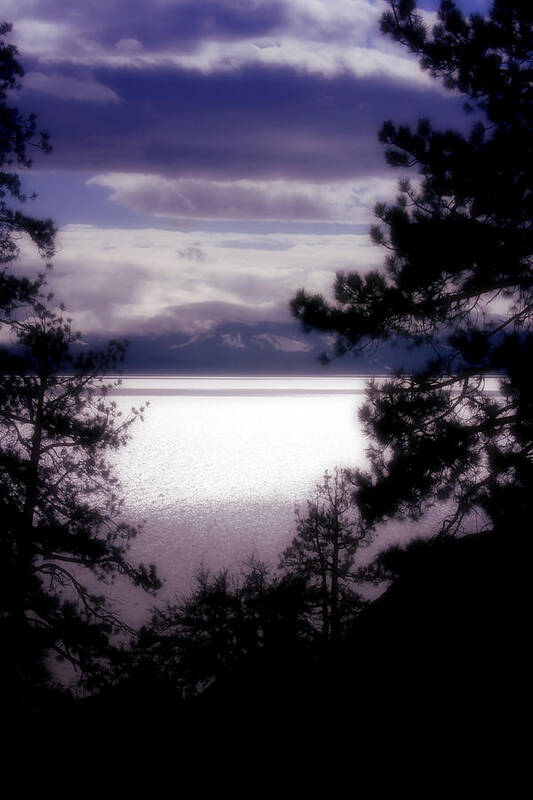 Lake Tahoe Art Print featuring the photograph Lake Tahoe Evening by Ellen Heaverlo