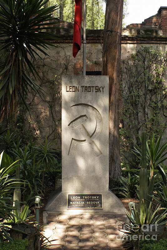 Mexico Art Print featuring the photograph LEON TROTSKY'S TOMB Mexico City by John Mitchell