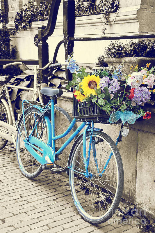 Bicycle Basket Photo Art Print featuring the photograph Life is beautiful by Ivy Ho