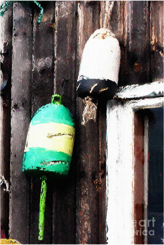 Lobster Buoys Art Print featuring the photograph Lobster Buoys by Betty LaRue