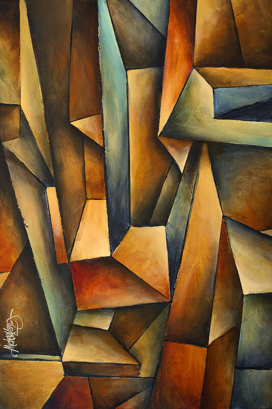 Abstract Art Art Print featuring the painting 'madness' by Michael Lang