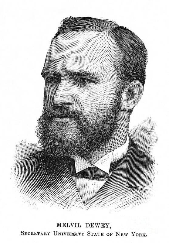 1893 Art Print featuring the drawing Melvil Dewey by Granger