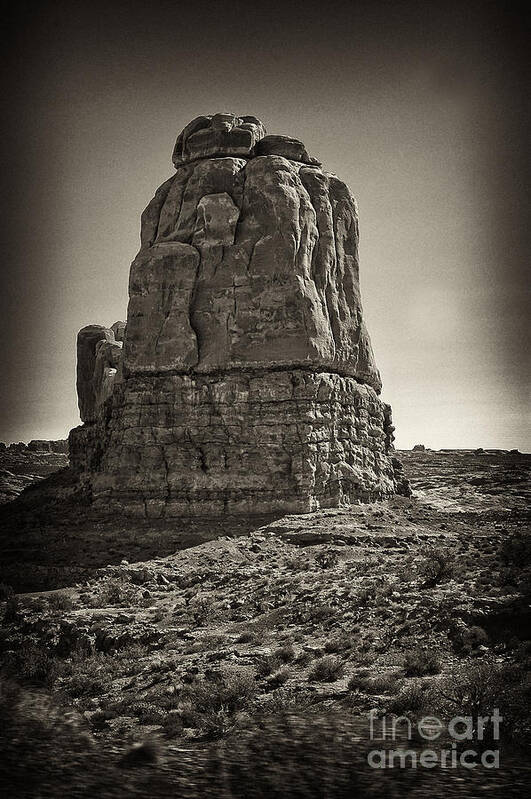 Arches National Park Art Print featuring the photograph Monument by Linda Constant