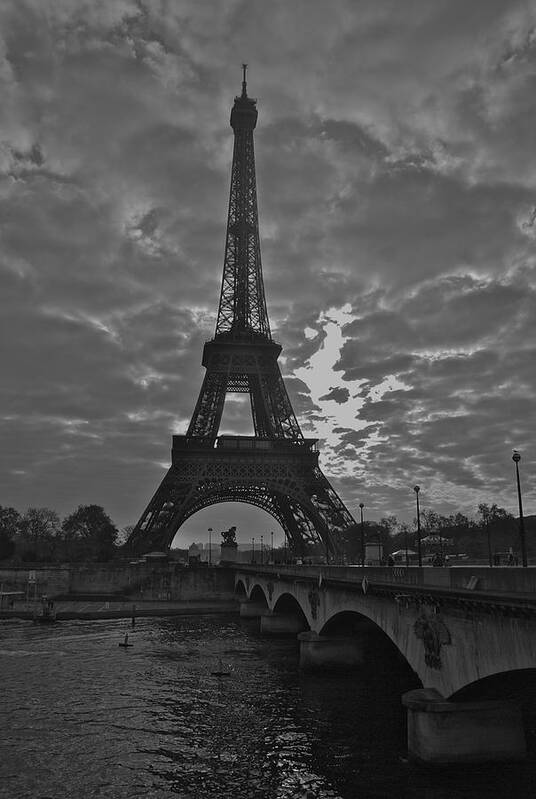 Eiffel Tower Art Print featuring the photograph Morning Light by Eric Tressler