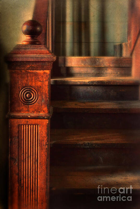 Stairs Art Print featuring the photograph Old Staircase by Jill Battaglia