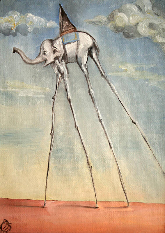 Omaggio a Salvador Dali' 2010 Art Print by Simona Mereu - Fine Art America