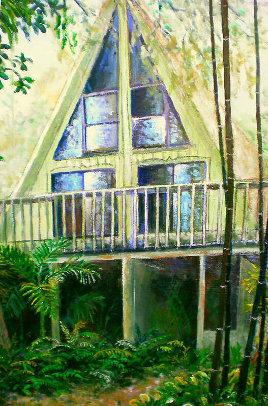 Florida House Art Print featuring the painting Presley House by Lou Ann Bagnall