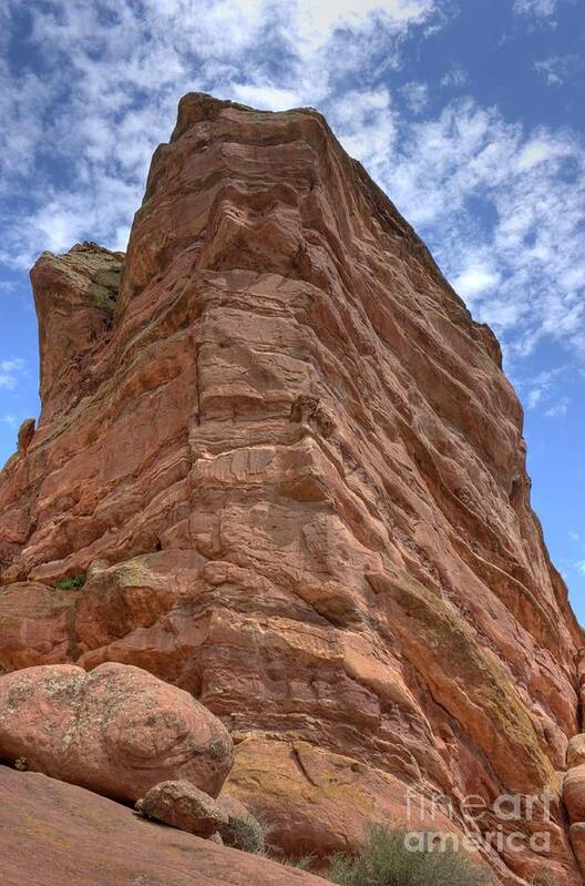 Red Rock Art Print featuring the photograph Red Rock by David Bearden