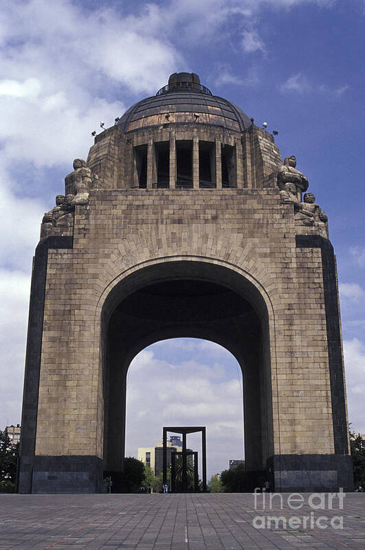 Mexico Art Print featuring the photograph REVOLUTION MONUMENT Mexcio City by John Mitchell