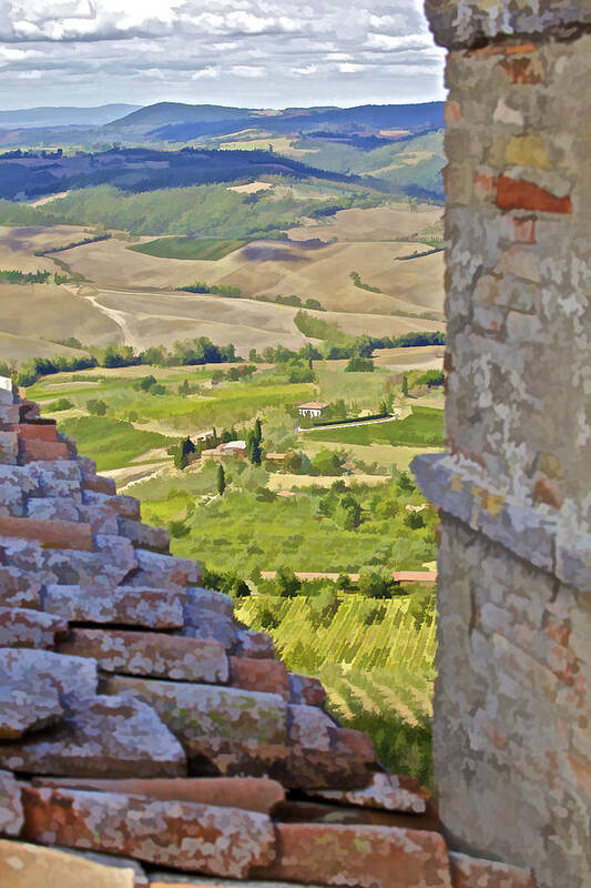 Art Art Print featuring the photograph Rolling Hills of Tuscany by David Letts