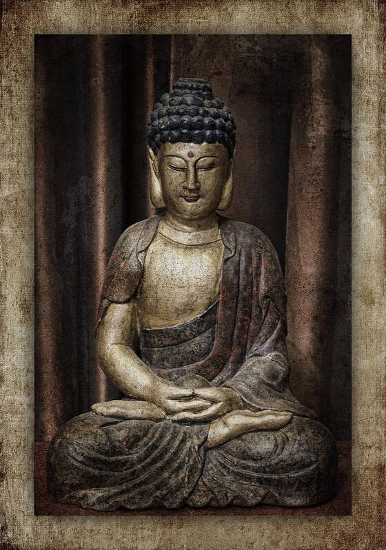Buddha Art Print featuring the photograph Sitting Buddha by Carol Leigh