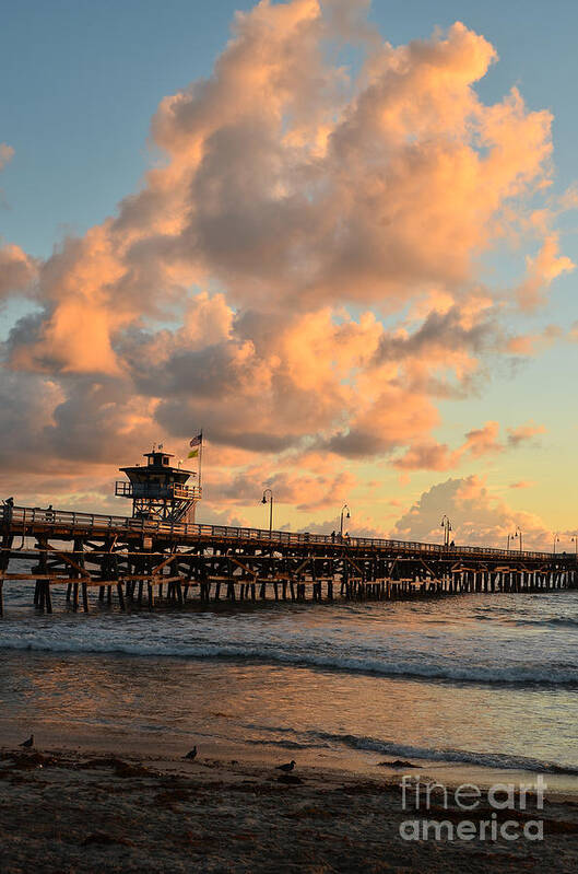 San Clemente Art Print featuring the photograph Spectacular San Clemente Clouds by Timothy OLeary