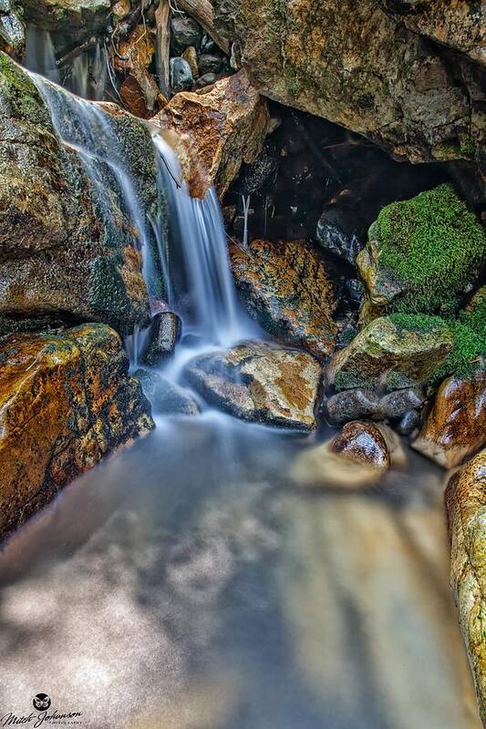 Waterfall Art Print featuring the photograph Spout of Water by Mitch Johanson