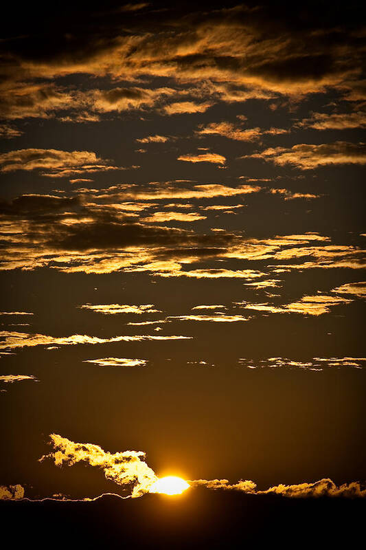 Sun Art Print featuring the photograph Sun And Clouds by Ralf Kaiser