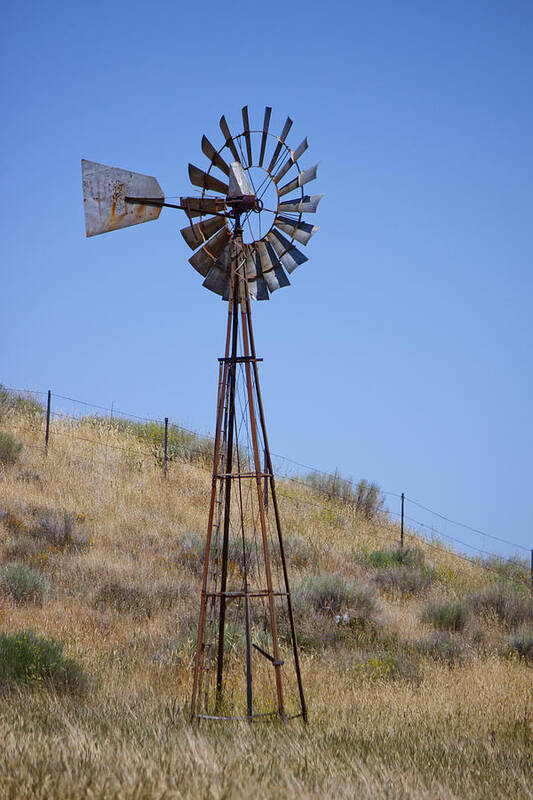 Windmill Art Print featuring the photograph Windmill up Hill by Ivete Basso Photography
