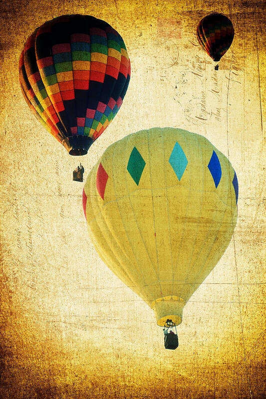 Brown Art Print featuring the photograph Your Balloon Ride by James Bethanis