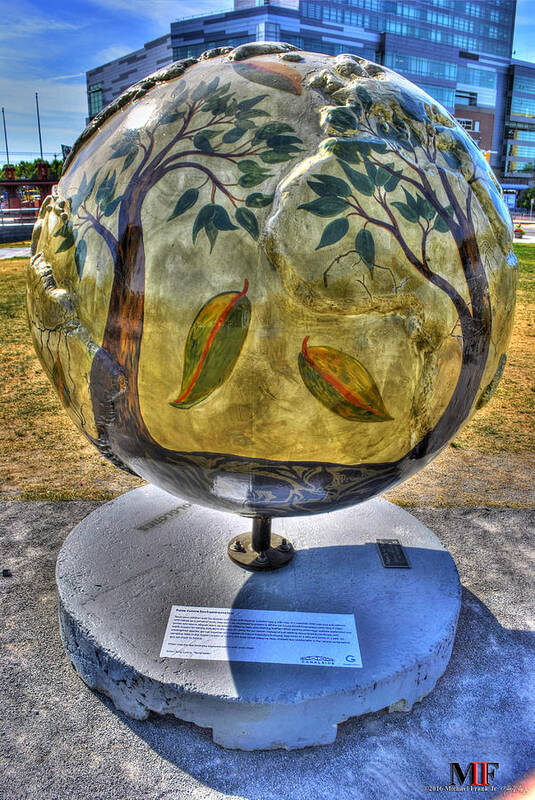 Buffalo Art Print featuring the photograph 018 GLOBES at CANALSIDE by Michael Frank Jr