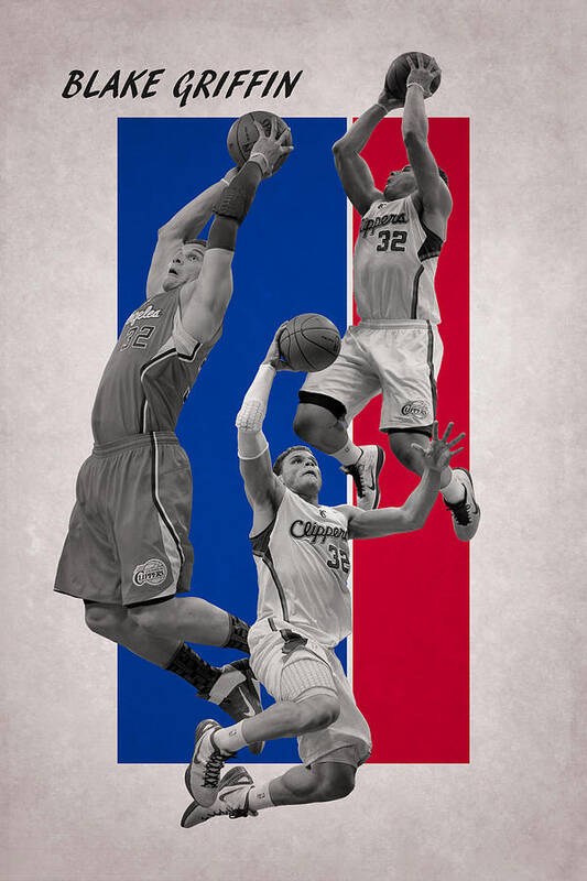 Blake Griffin Detroit Pistons Pixel Art 2 Canvas Print / Canvas