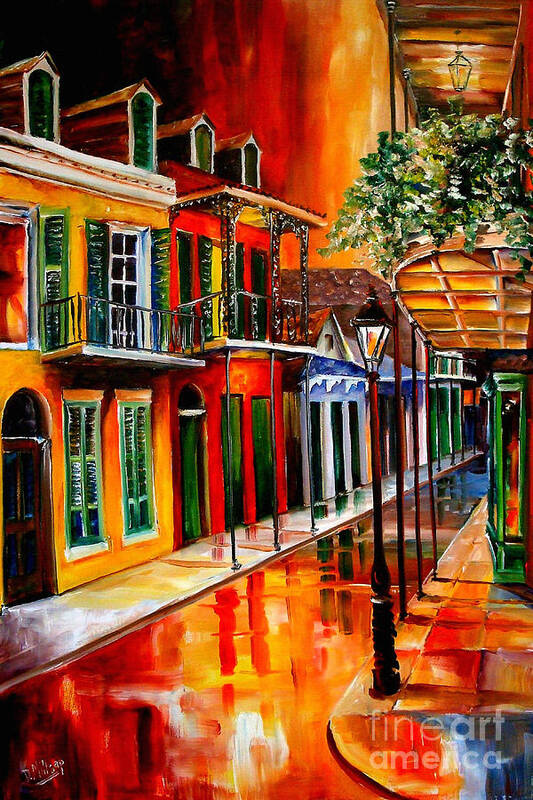 New Orleans Art Print featuring the painting Bold Vieux Carre #1 by Diane Millsap