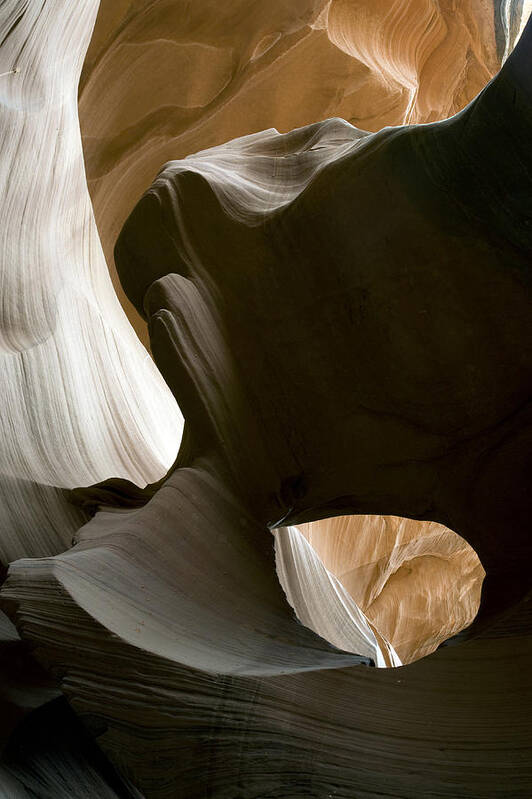 Abstract Art Print featuring the photograph Canyon Sandstone Abstract #1 by Mike Irwin