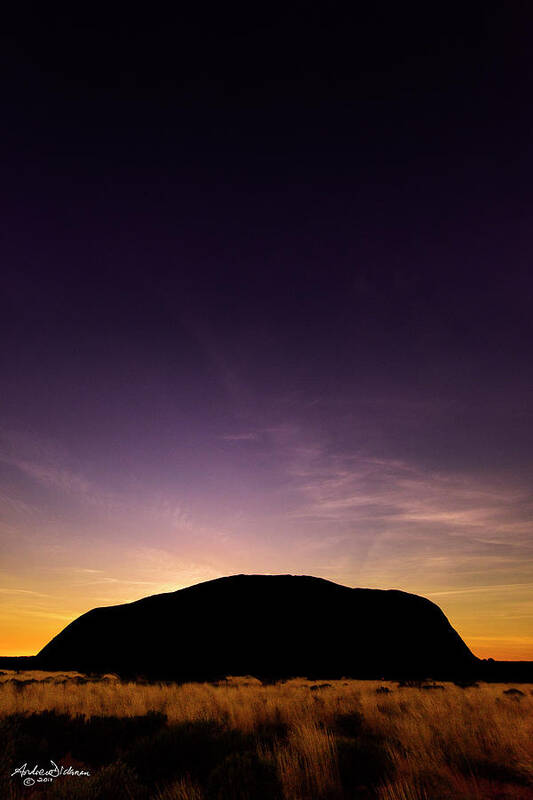 Uluru Art Print featuring the photograph D A Y B R E A K #1 by Andrew Dickman