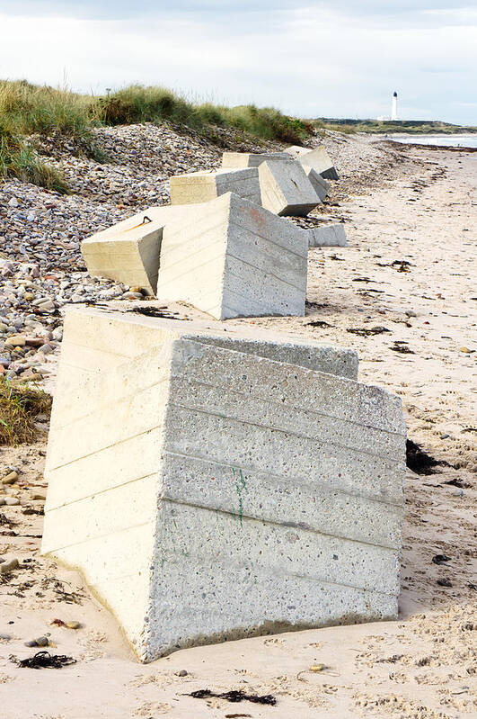 Anti Art Print featuring the photograph Lossiemouth beach #1 by Tom Gowanlock