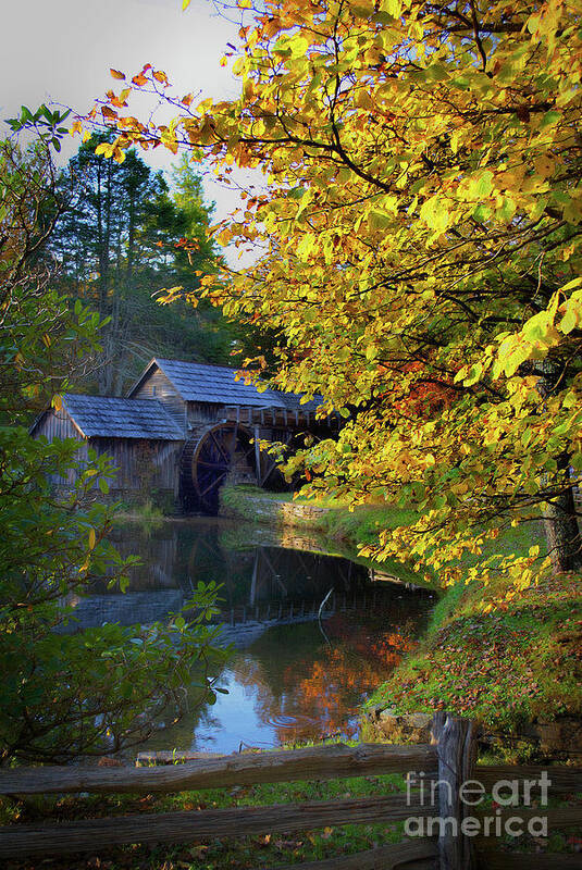 Scenic Tours Art Print featuring the photograph Mabry Mill Dreamy #1 by Skip Willits