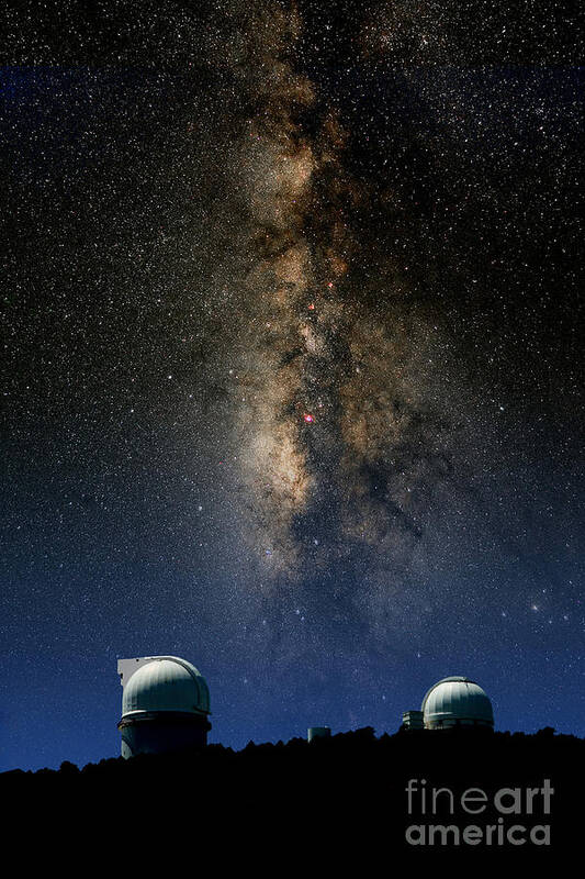 Composite Image Art Print featuring the photograph Mcdonald Observatory #5 by Larry Landolfi