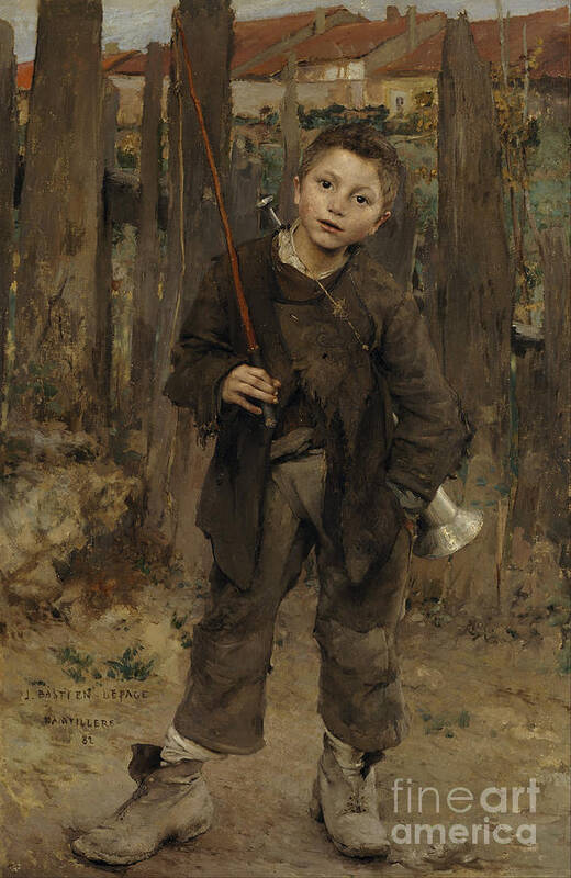 Jules Bastien-lepage Art Print featuring the painting Nothing Doing #1 by Celestial Images