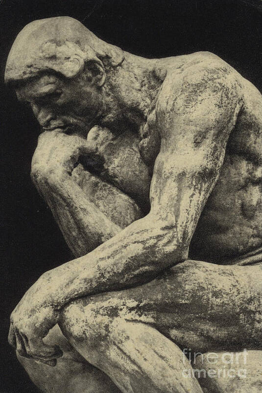 The Thinker Art Print featuring the photograph The Thinker by Auguste Rodin