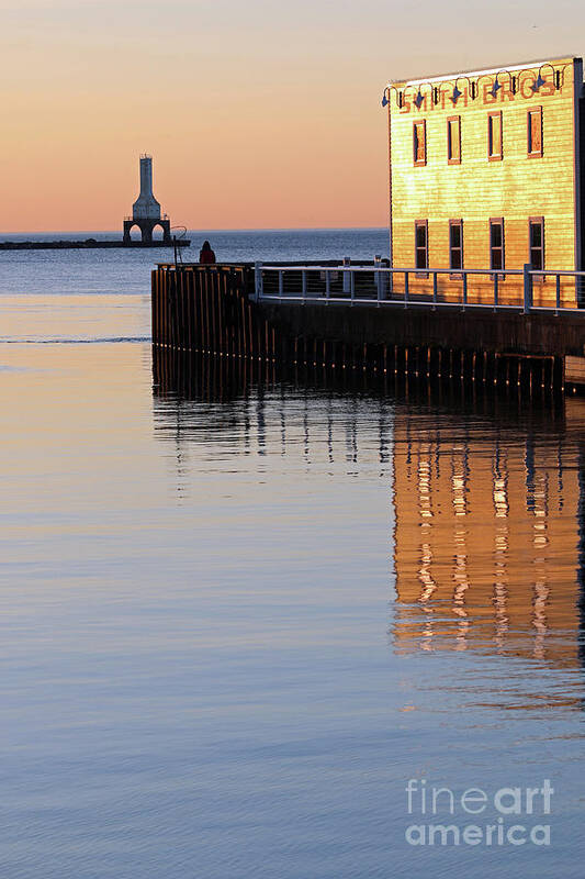Port Washington Art Print featuring the photograph Time to reflect by Eric Curtin