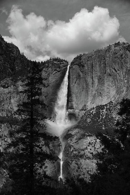 Four Mile Trail Art Print featuring the photograph Yosemite Falls from Four Mile Trail #1 by Raymond Salani III