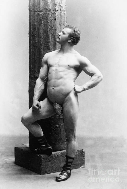 Erotica Art Print featuring the photograph Eugen Sandow, Father Of Modern #11 by Science Source