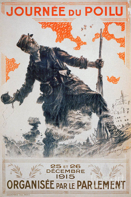 1915 Art Print featuring the photograph World War I: French Poster #15 by Granger