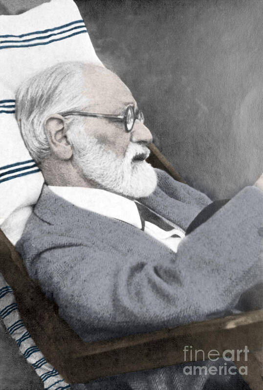 Science Art Print featuring the photograph Sigmund Freud, Father Of Psychoanalysis #3 by Science Source