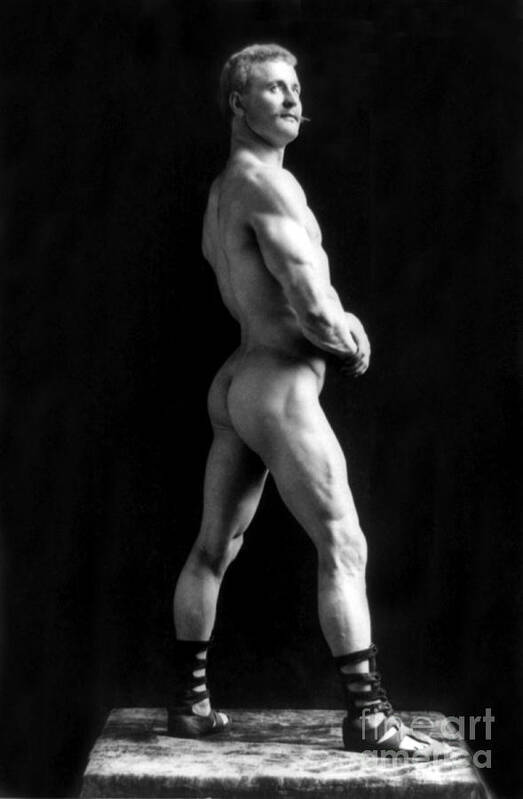 Erotica Art Print featuring the photograph Eugen Sandow, Father Of Modern #4 by Science Source