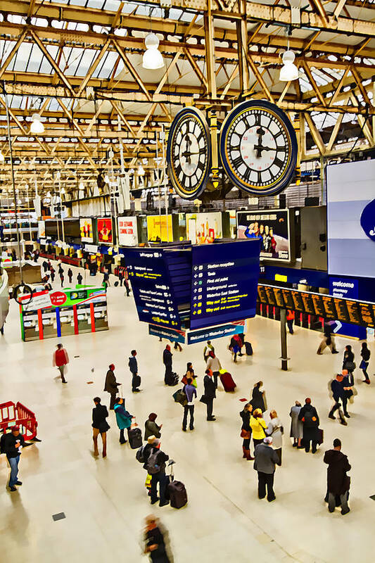 Liverpool Street Art Print featuring the photograph London Waterloo Station #4 by David French