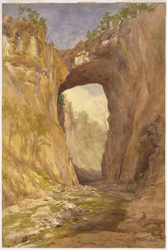 John Henry Hill (american Art Print featuring the painting Natural Bridge #4 by John Henry