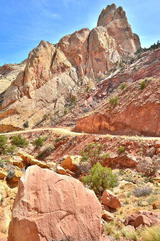 Grand Staircase Escalante National Monument Art Print featuring the photograph Burr Trail Road #42 by Ray Mathis