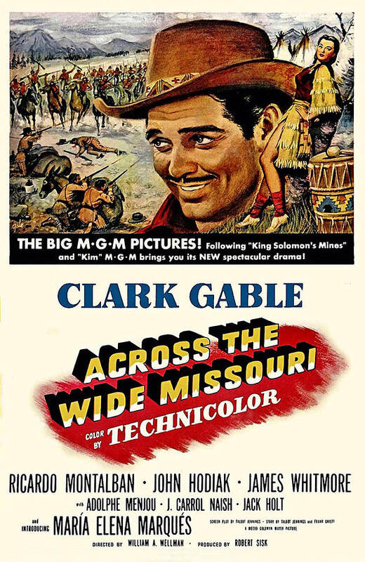 Across The Wide Missouri Art Print featuring the photograph Across the Wide Missouri by Movie Poster Prints