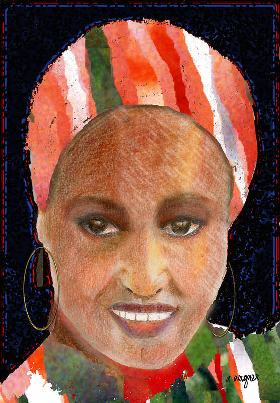 Woman Art Print featuring the digital art Adaeze by Arline Wagner