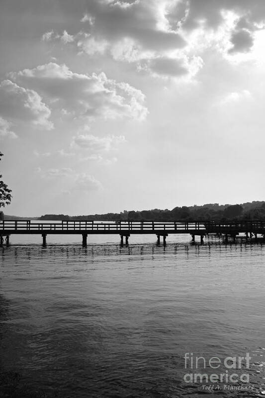 Landscape Art Print featuring the photograph Afternoon at the Pier by Todd Blanchard