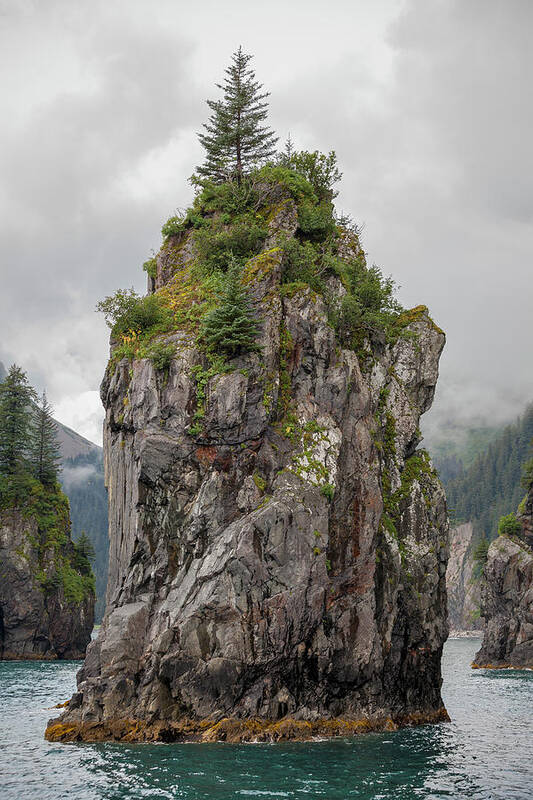 Alaska Art Print featuring the photograph Alaska Sea Stack by Scott Slone