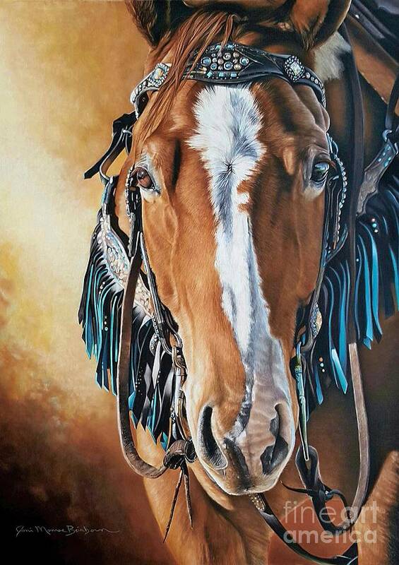 Equine Art Print featuring the pastel All Dressed Up by Joni Beinborn