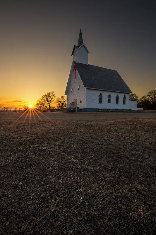 Sunset Art Print featuring the photograph All welcome by Aaron J Groen