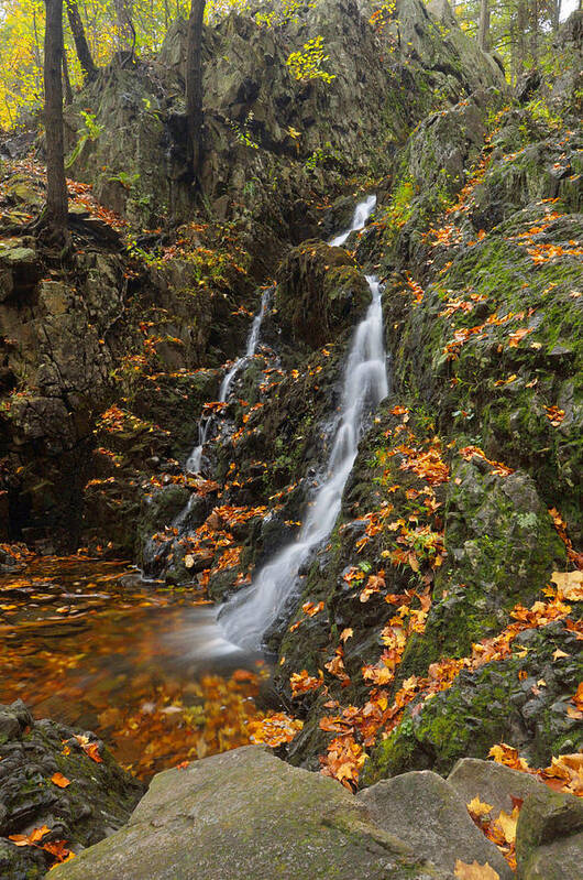 Waterfall Art Print featuring the photograph Along The Appalachian Trail by Stephen Vecchiotti