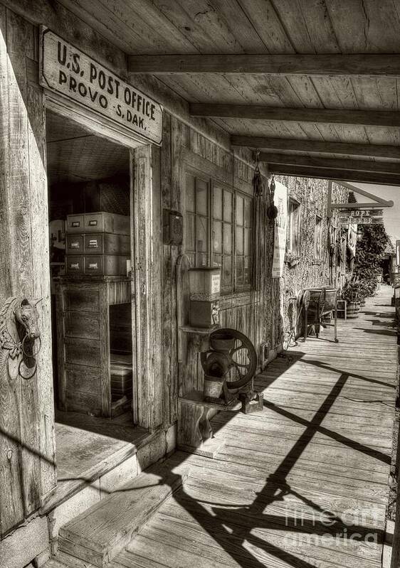 Scenes From Far And Near Art Print featuring the photograph American Wild West #2 Sepia Tone by Mel Steinhauer