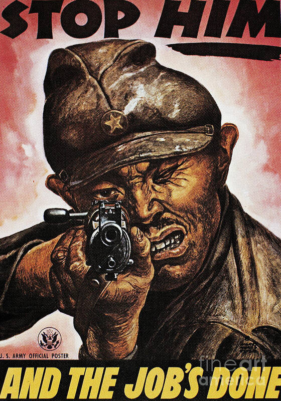 1942 Art Print featuring the photograph Anti-japanese Poster, 1942 by Granger